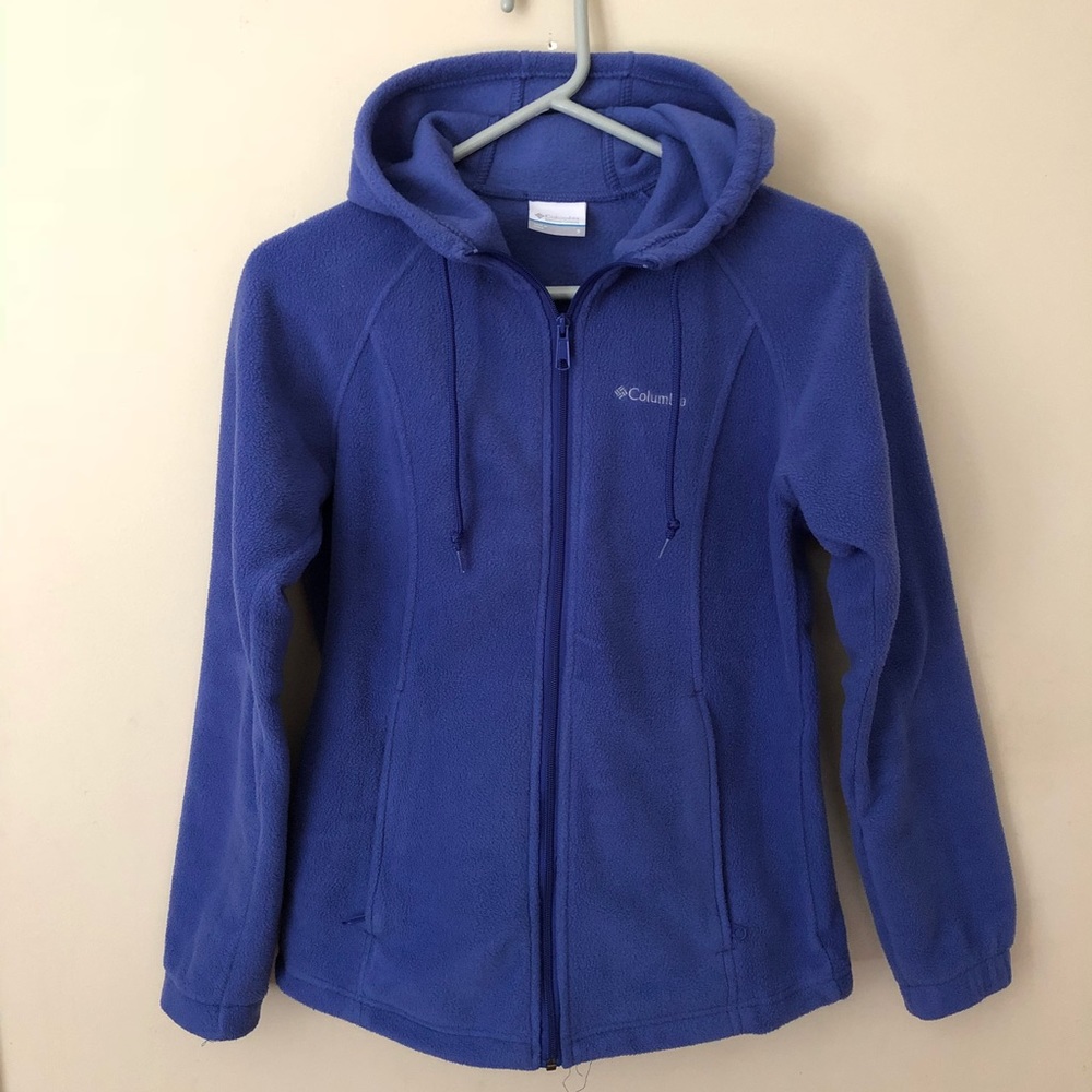 Columbia fleece hooded zip-up